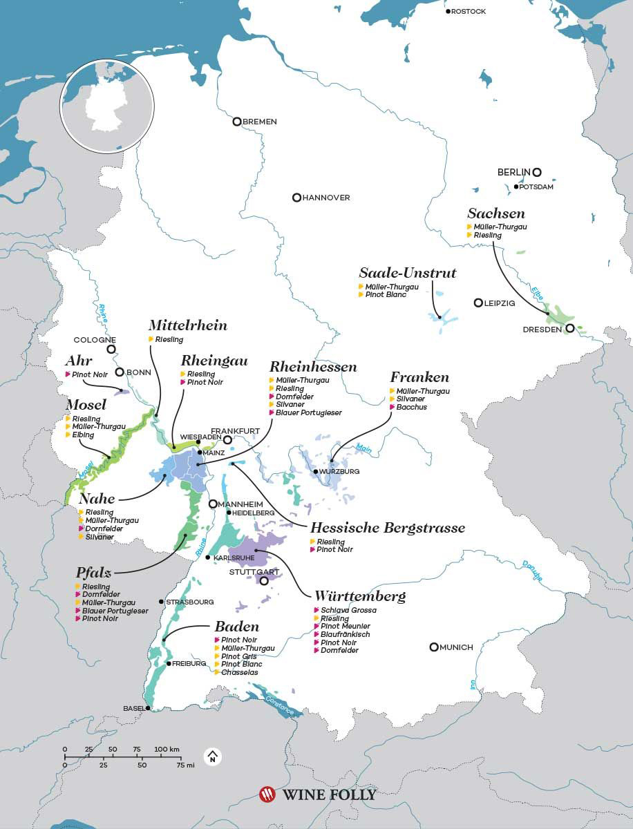Deutsche Weinregionen