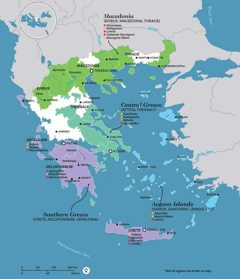 Griechische Weinregionen