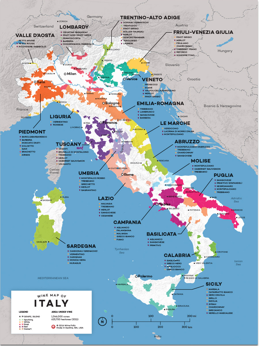 Italienische Weinregionen