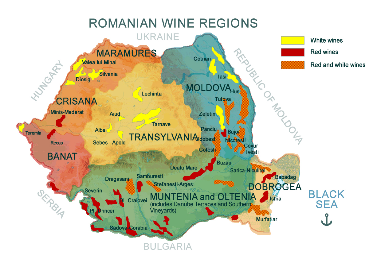 Rum&auml;nische Weinregionen