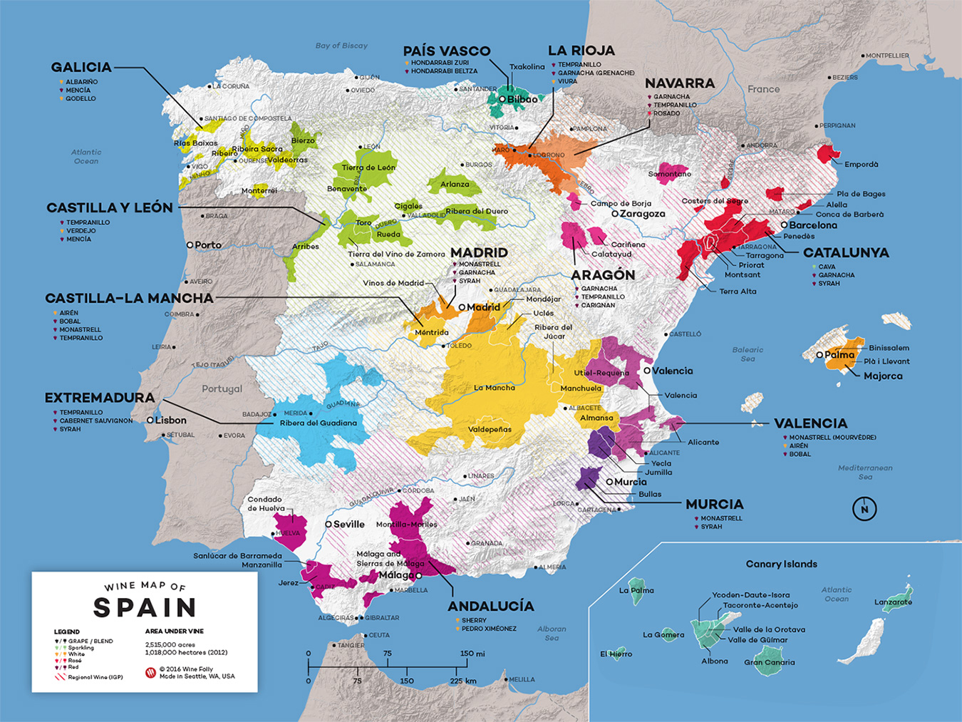 Spanische Weinregionen